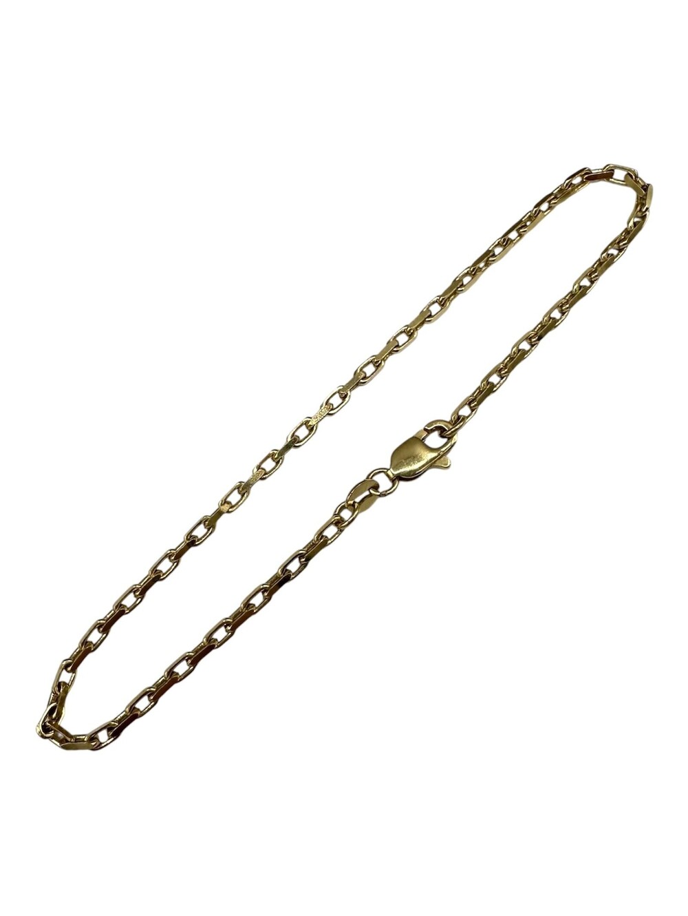 Anchor Link Bracelet 14kt Yellow Gold 7.5in 2mm 3.6g Solid New